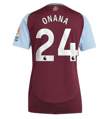 Aston Villa Amadou Onana #24 Hemmatröja Dam 2024-25 Kortärmad